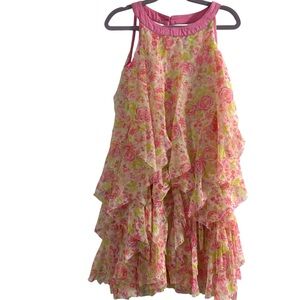 Christian Siriano girl’s tiered tulle floral dress size 7